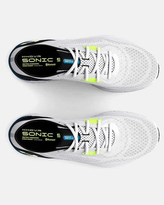 男士UA HOVR™ Sonic 5跑鞋 in White image number 2